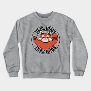 Free Hugs Red Panda Crewneck Sweatshirt